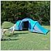 Tenda Da Campeggio Per 6 Persone Blu E Azzurra - Foto miniatura 1