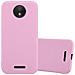 Custodia Compatibile Con Motorola Moto C Plus In Candy Rosa - Coperchio Protettivo In Silicone Tpu Flessibile - Foto miniatura 1