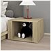 Comodino Rovere Sonoma 57x55x36 Cm In Legno Multistrato - Foto miniatura 3