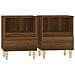 Comodini 2 Pz Rovere Marrone 40x35x50 Cm - Foto miniatura 2