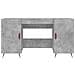 Scrivania Grigio Cemento 140x50x75 Cm In Legno Multistrato - Foto miniatura 3