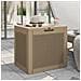 Contenitore Giardino Marrone Chiaro 55,5x43x53 Cm Polipropilene - Foto miniatura 1