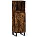 Armadietto Bagno Rovere Fumo 30x30x100 Cm In Legno Multistrato - Foto miniatura 2