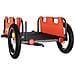 Rimorchio Per Bici Da Carico Arancione Tessuto Oxford E Ferro - Foto miniatura 3