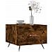 Tavolini Salotto 2 Pz Rovere Fumo 50x50x40cm Legno Multistrato - Foto miniatura 3