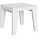 Tavolo Allungabile 90x90/246 Cm Naxy - Bianco Frassino - Foto miniatura 5