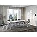 Tavolo Allungabile 90x90/246 Cm Naxy - Bianco Frassino - Foto miniatura 3