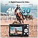 Fotocamera Digitale 4k Hd Con Fotocamera Anteriore E Posteriore E Stabilizzazione White - Foto miniatura 7