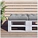 Cuscino Per Pallet Grigio 60x60x12 Cm In Tessuto - Foto miniatura 1