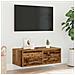 Mobile Porta TV con Luci LED Legno Antico 75x35,5x25 cm - Foto miniatura 2