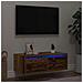 Mobile Porta TV con Luci LED Legno Antico 75x35,5x25 cm - Foto miniatura 3