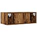 Mobile Porta TV con Luci LED Legno Antico 75x35,5x25 cm - Foto miniatura 4