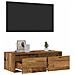 Mobile Porta TV con Luci LED Legno Antico 75x35,5x25 cm - Foto miniatura 10