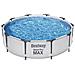 Piscina Fuori Terra - In Giro - 305x76 Cm - Grigio - Include Accessori Coordinati Cb58 - Foto miniatura 5