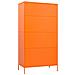 Lusso Casadino -  Armadio Arancione 90x50x180 Cm In Acciaio - Foto miniatura 4