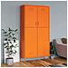 Lusso Casadino -  Armadio Arancione 90x50x180 Cm In Acciaio - Foto miniatura 8