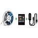 Kit Striscia Led Rgb 5m Con Telecomando Musicale A 20 Tasti - Foto miniatura 1