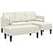 Divano da Giardino  con Panca e Cuscini in Velluto Crema, Divano ad Angolo  Crema 173x131x67 cm in Velluto, Panca  Crema 113 cm in Velluto - Foto miniatura 1