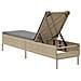 Lettino Prendisole con Cuscini Beige in Polyrattan - Foto miniatura 6