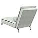 Chaise Longue Massaggi Cuscino a Rullo Grigio Chiaro in Velluto - Foto miniatura 6