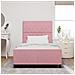 Letto Rosa 120x200 cm in Velluto - Foto miniatura 5
