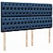 Struttura Letto Pouf con Materasso Blu 180x200cm in Tessuto - Foto miniatura 9