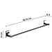 Portasalviette 60 Cm In Acciaio Inox E Cromall 7821-60 Serie Maine Cromato - Foto miniatura 2