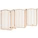 Cancello per Cani con Porta Pieghevole 9 Pannelli 450 cm Pioppo - Foto miniatura 4
