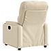 Poltrona Elettrica Reclinabile Crema in Tessuto - Foto miniatura 5