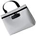 Grande Borsa Con Serratura A Combinazione - Organizer Sicuro In Poliestere Per Documenti Grey - Foto miniatura 3
