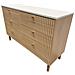 Brox Credenza A 6 Cassetti Con Effetto Legno Scanalato E Bianco 120 Cm - Foto miniatura 2