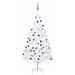 Albero Di Natale Preilluminato Con Palline Bianco 120 Cm Pvc - Foto miniatura 2