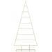 Albero di Natale in metallo con supporto Oro 210 cm - Foto miniatura 5