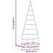 Albero di Natale in metallo con supporto Oro 210 cm - Foto miniatura 9