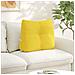 Cuscino per Schiena Giallo Chiaro 60 x 24 x 50 cm Tessuto - Foto miniatura 2