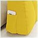 Cuscino per Schiena Giallo Chiaro 60 x 24 x 50 cm Tessuto - Foto miniatura 5