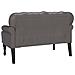 Panca Chesterfield Grigio 119.5 x 64.5 x 75 cm Pelle Sintetica - Foto miniatura 6