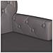 Panca Chesterfield Grigio 119.5 x 64.5 x 75 cm Pelle Sintetica - Foto miniatura 7