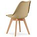 Sedia RIXK - Design moderno beige scuro con gambe in faggio x 2 - Foto miniatura 4