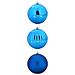 Set di Palle di Natale 3 pcs Blu Plastica - Foto miniatura 1