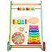Camminatore 4-in-1, spingi, tavolo, multifunzionale, musicale, educativo, cavalcabile, verde - Foto miniatura 1
