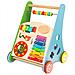 Camminatore 4-in-1, spingi, tavolo, multifunzionale, musicale, educativo, cavalcabile, verde - Foto miniatura 2