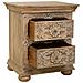 Comodino In Legno Artigianale Marrone 50x40x60. - Foto miniatura 3