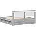 Struttura del letto con testiera Grigio Sonoma 200 x 200 cm - Foto miniatura 9