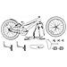 Bicicletta per Bambini 12 Pollici per bambini di 2-4 anni Verde - Foto miniatura 8
