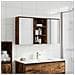 Set di Armadi da Bagno con lo scaffale 3 pcs 126 x 16 x 62.5 cm - Foto miniatura 4