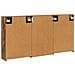 Set di Armadi da Bagno con lo scaffale 3 pcs 126 x 16 x 62.5 cm - Foto miniatura 9