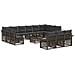 Set Divano da Giardino 14 pcs Grigio polyrattan - Foto miniatura 1
