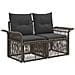 Set Divano da Giardino 14 pcs Grigio polyrattan - Foto miniatura 5