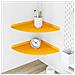 Mensola sospesa 2 pcs Giallo senape 30 x 30 x 2 cm - Foto miniatura 2